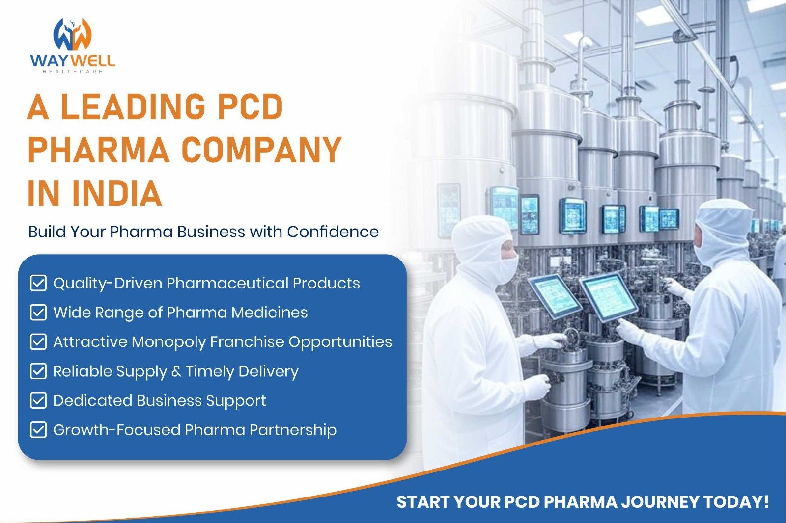 Waywell Healthcare – A Leading PCD Pharma Company in India